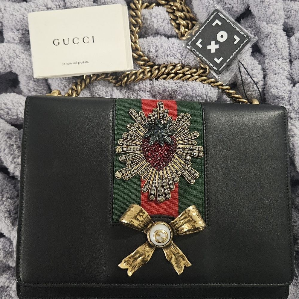 Gucci Medium Peony Chain Shoulder Bag 